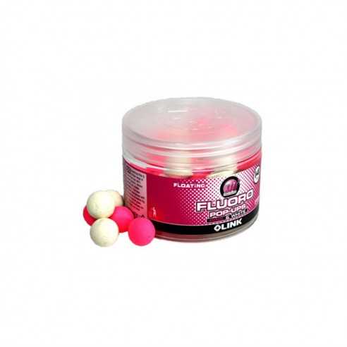 Plaukiantys Boiliai Mainline Link Fluoro Pop Up Pink & White 14mm