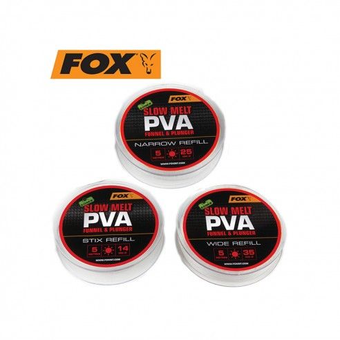 Tirpstančios Kojinės Papildymas Fox Edges Slow Melt PVA Refill 5m