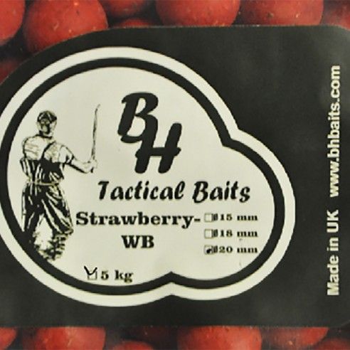 Šeriminiai Boiliai BH Tactical Baits Strawberry WB 20mm