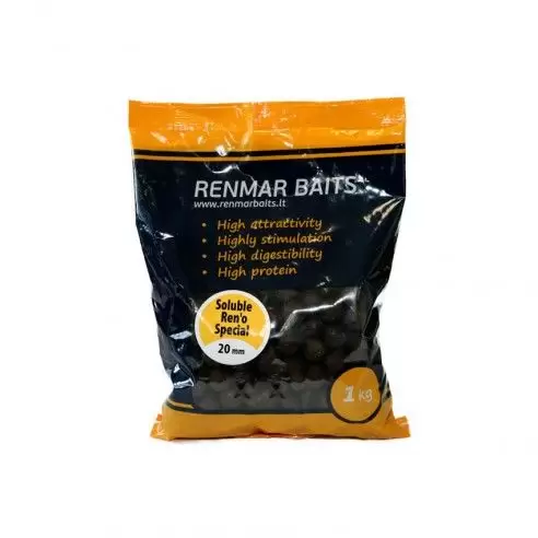 Прикормочные Растворимые Бойлы Renmar Baits Reno Special Soluble Boilies 20mm 1kg