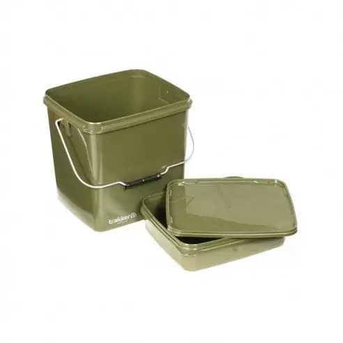 Kibiras Su Įdėklu Trakker 13ltr Olive Square Container