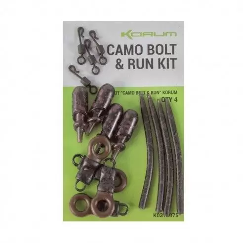 Набор для Полуфиксированного Скользящего Монтажа Korum Camo Bolt Run Kit