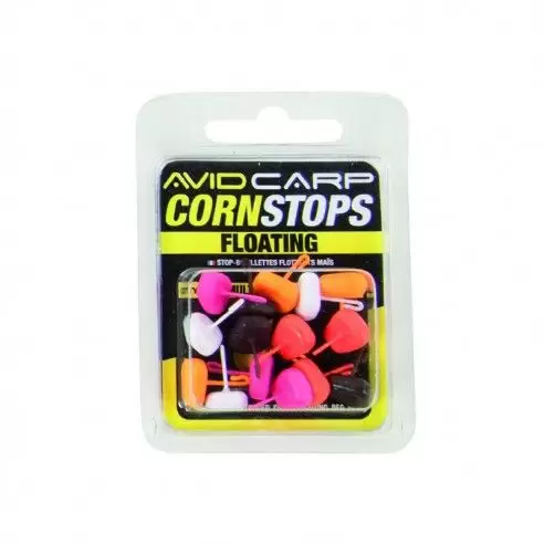 Avid Carp Floating Corn Stops Mixed Colours