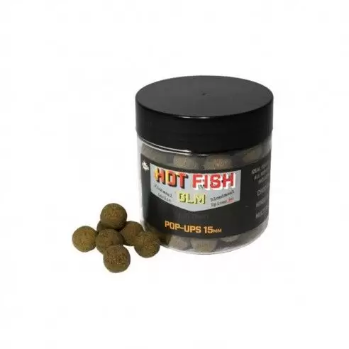 Plaukiantys Boiliai Dynamite Baits Pop-Ups Hot Fish GLM 15mm