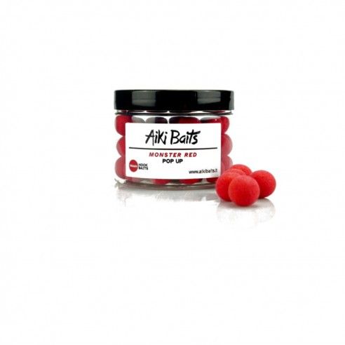 Plaukiantys Boiliai Aiki Baits Monster Red Pop Ups