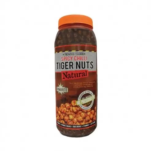 Dynamite Baits Frenzied Chili Tiger Nuts Jar 2.5L|Krante.LT|Grain baits