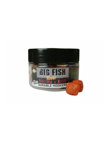 Gaudiminės peletės Dynamite Baits Big Fish River Shrimp & Krill Durables 12mm