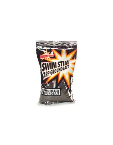 Sausas Jaukas Dynamite Baits Swim Stim - Amino Black Groundbait 900g