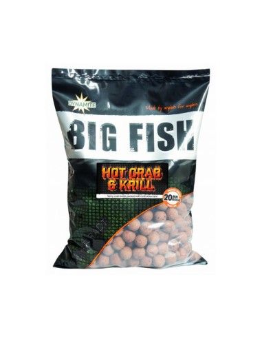 Dynamite Baits Hot Crab & Krill Boilies 15mm|Krante.LT|Boilies