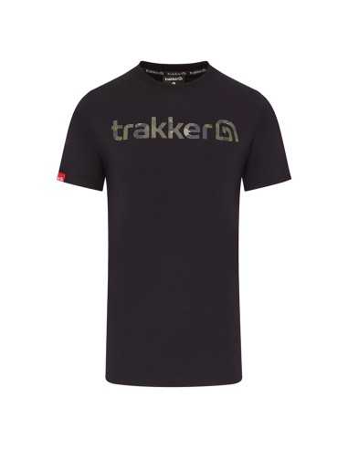 Trakker CR Logo T-Shirt Black Camo Marškinėliai