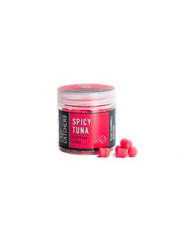 Carp Catchers Fluo Dumbell Wafters Spicy Tuna 12x9mm Gaudiminiai Boiliai