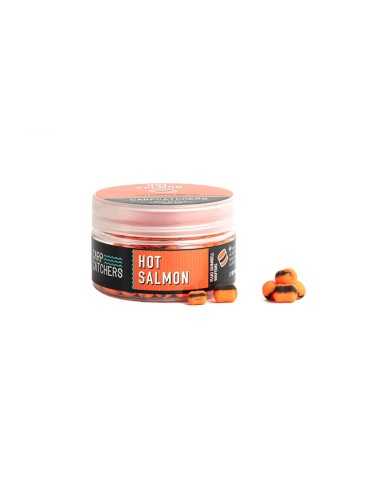 Carp Cathers KDA Fluo Dumbell Wafters Hot Salmon 10x7mm & 8x5mm Mix Gaudiminiai Boiliai