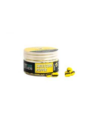 Carp Catchers KDA Fluo Dumbell Wafters Sweetcorn Pepper 10x7mm & 8x5mm Mix Gaudiminiai Boiliai