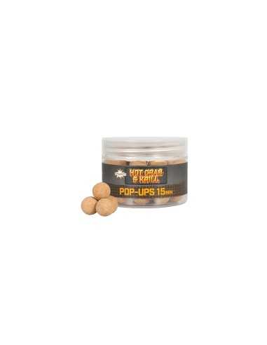 Dynamite Baits Hot Crab&Krill Foodbait Pop Up Plaukiantys Boiliai